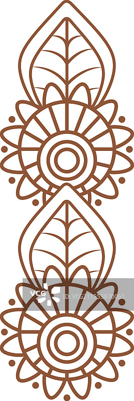 印度海娜纹身仪式图片素材