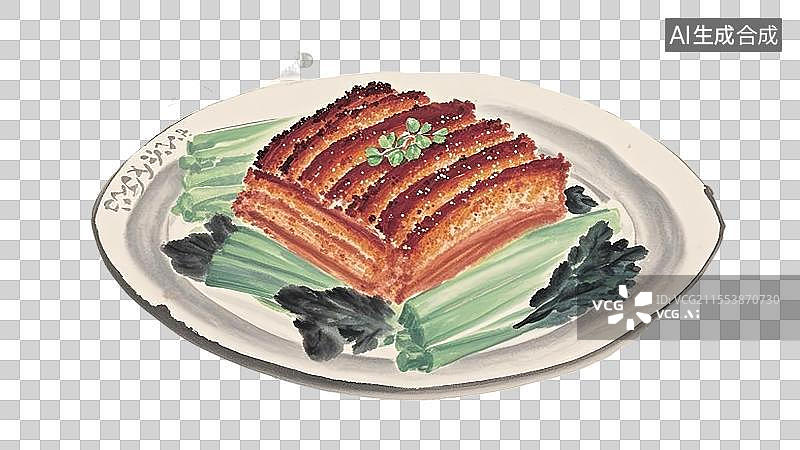 【AI数字艺术】粉蒸肉图片素材