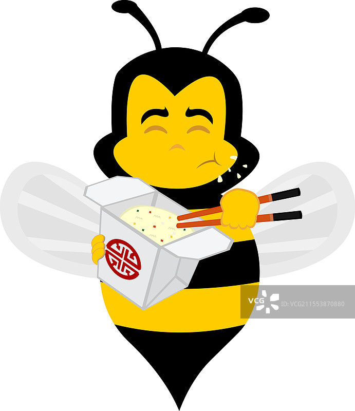蜜蜂在吃中餐图片素材