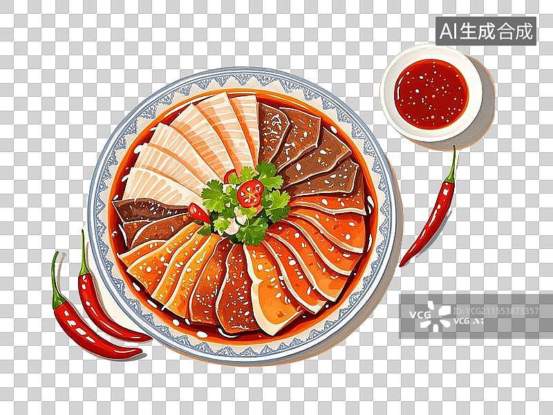 【AI数字艺术】国潮单品元素-夫妻肺片图片素材