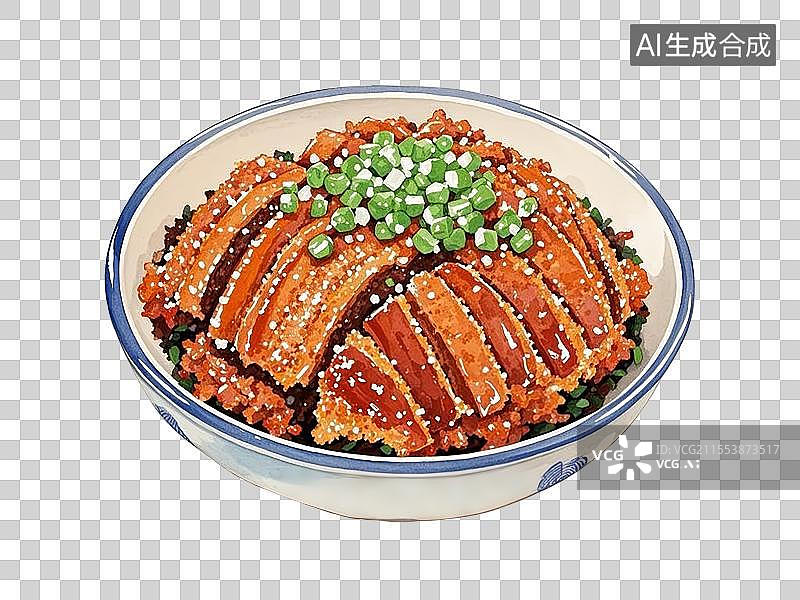 【AI数字艺术】国潮单品元素-粉蒸肉图片素材