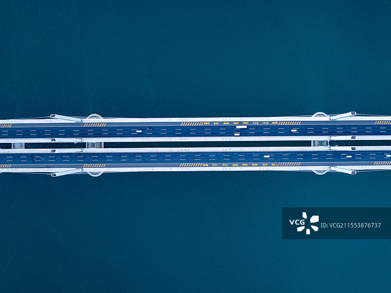 山东青岛胶州湾跨海大桥图片素材