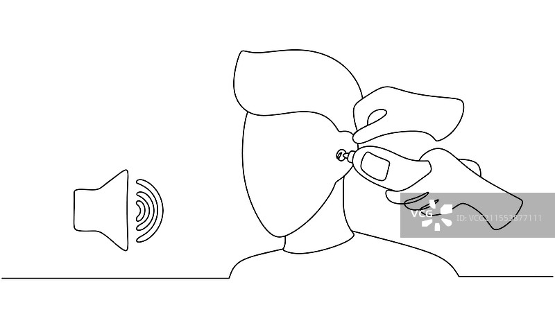 鼓膜测量法图片素材