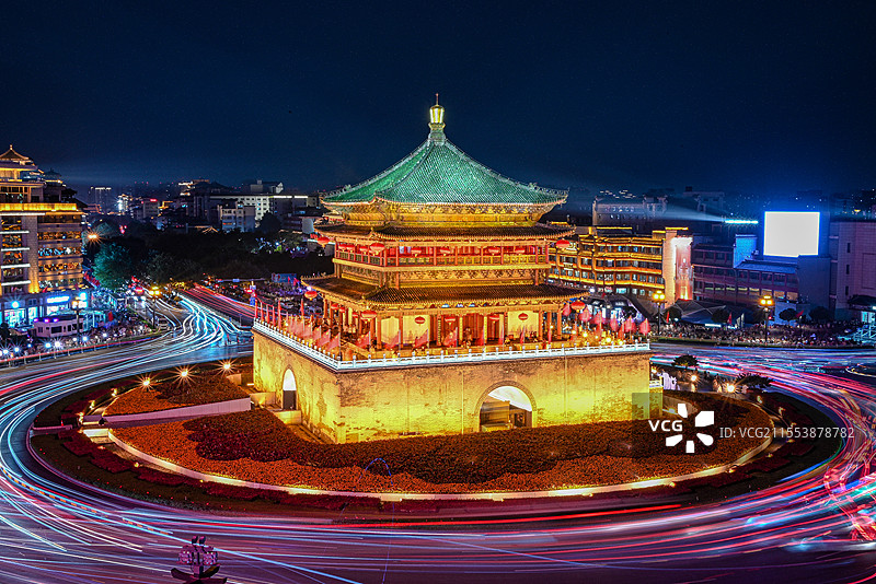 西安钟楼图片素材