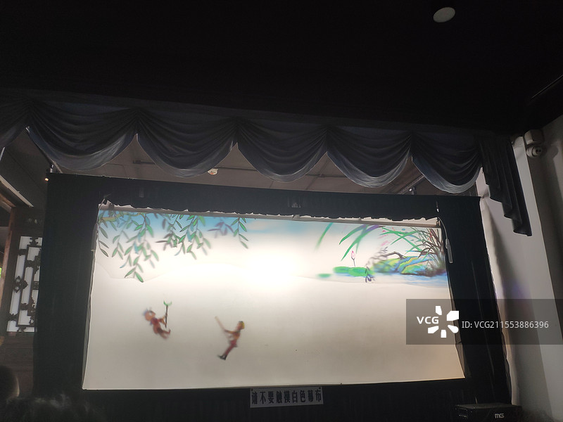 深圳甘坑客家小镇皮影戏现场——西游记图片素材