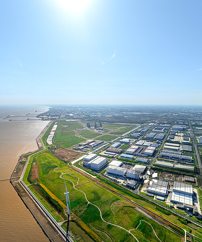 洋山保税物流仓库和工业厂房 自贸区临港物流园 跨境贸易保税仓库 海外电商前置仓 洋山特殊综合保税区图片素材