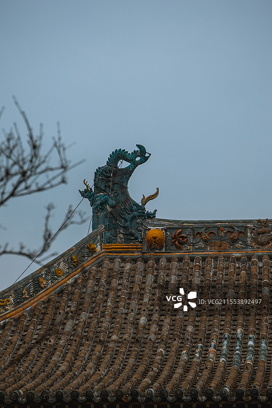 山西运城芮城永乐宫历史建筑人文风景图片素材