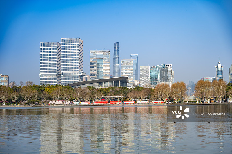 上海中心 花木时光里 上海金融交易广场 保利浦开金融中心 上海科技馆  上海浦东地标建筑图片素材