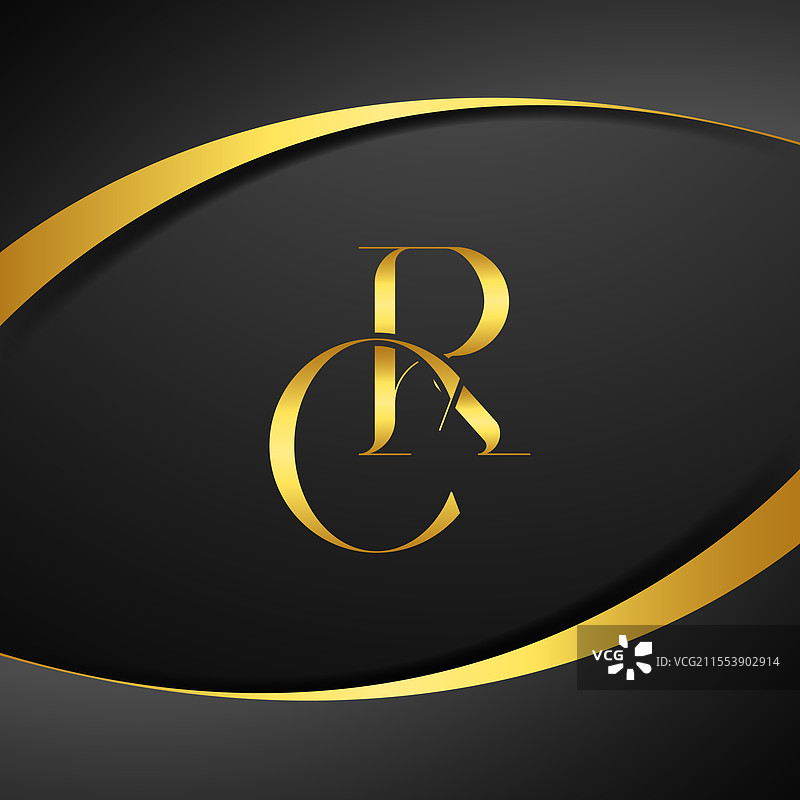 CR奢华字母标志图片素材