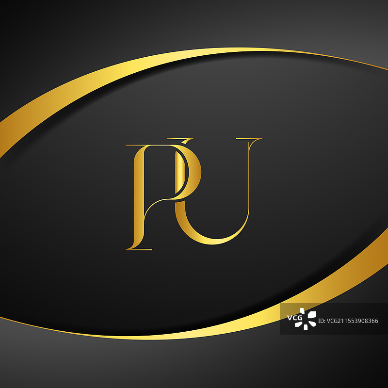 PU奢华字母标志图片素材