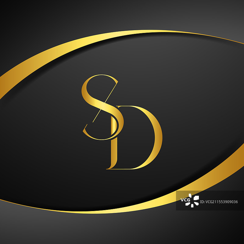 奢华字母logo设计图片素材