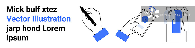 现代智能手机在线购物体验图片素材