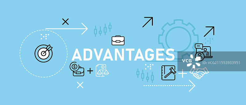 展示行业优势的概念图片素材