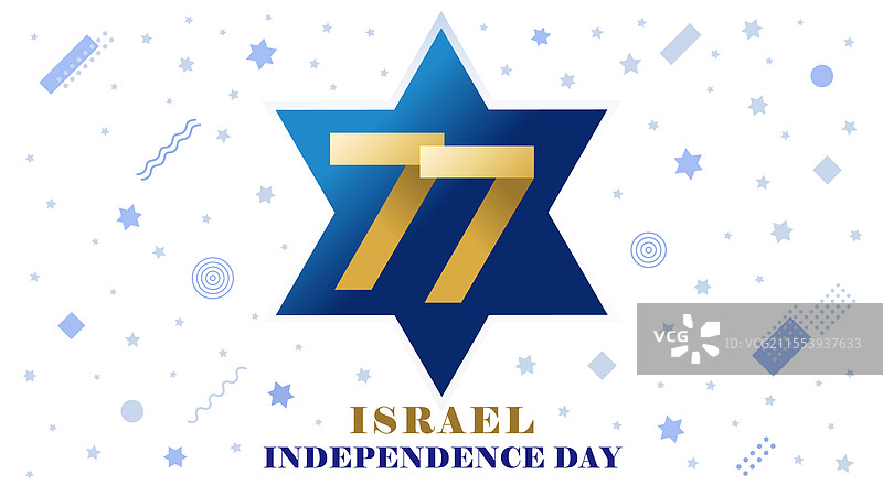 以色列独立日创意贺卡图片素材