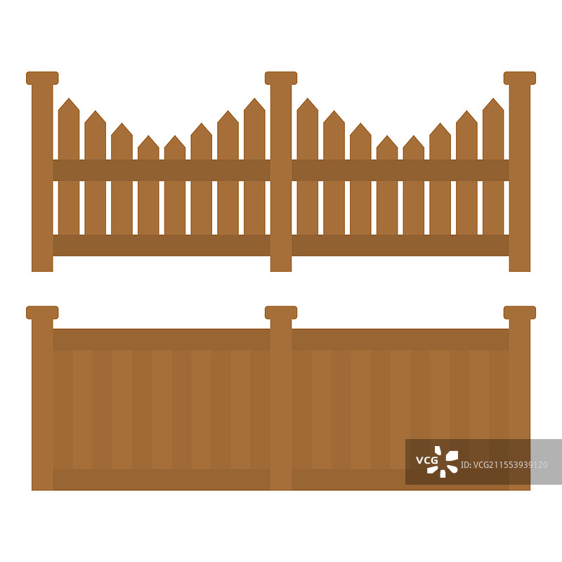 家里的院子，棕色木栅栏图片素材