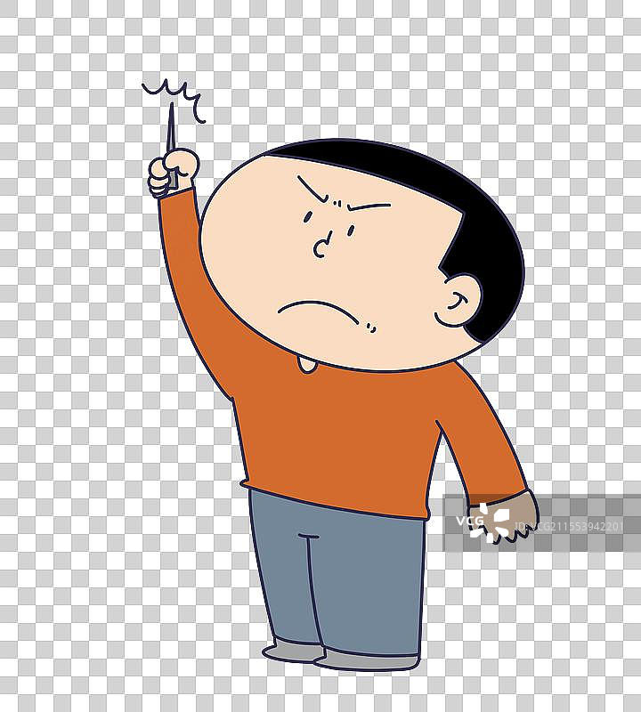 拿着针刺破的人物图片素材