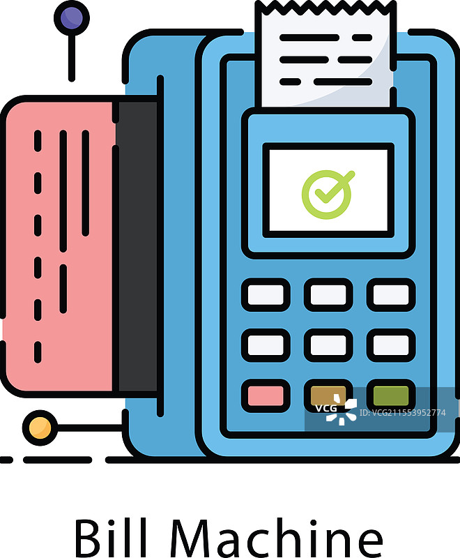 装满钞票的自动售货机图片素材