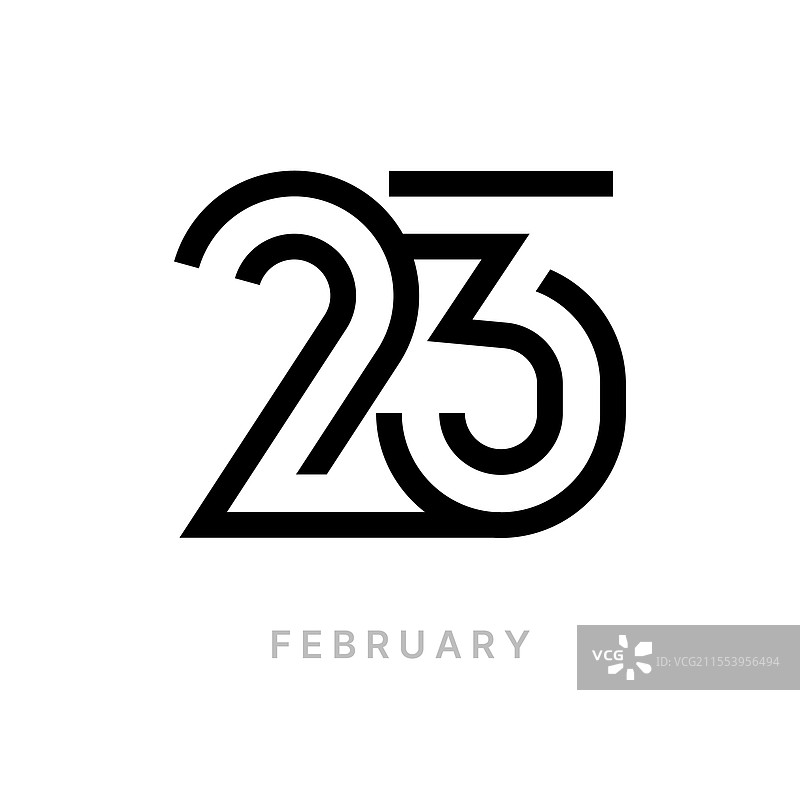 23号设计概念徽标 23数字设计图片素材