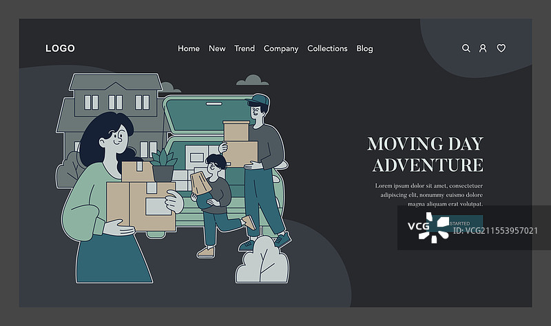 生活瞬间平面图图片素材