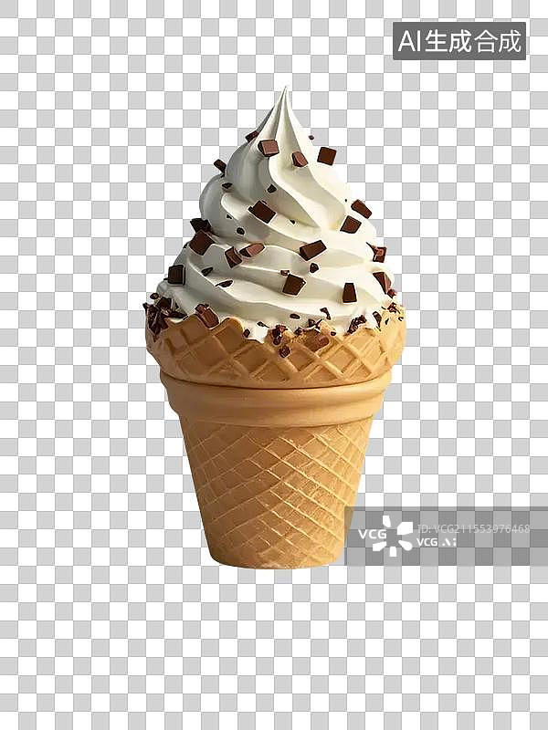 【AI数字艺术】3D美食一个冰淇淋图片素材