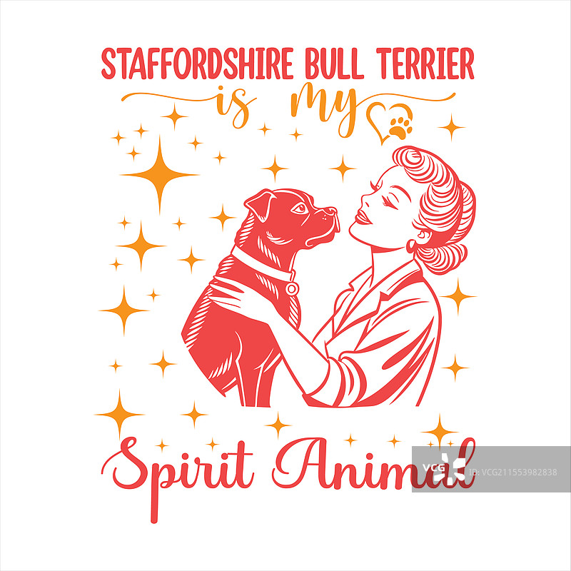 斯塔福德郡斗牛犬是我的精神动物图片素材