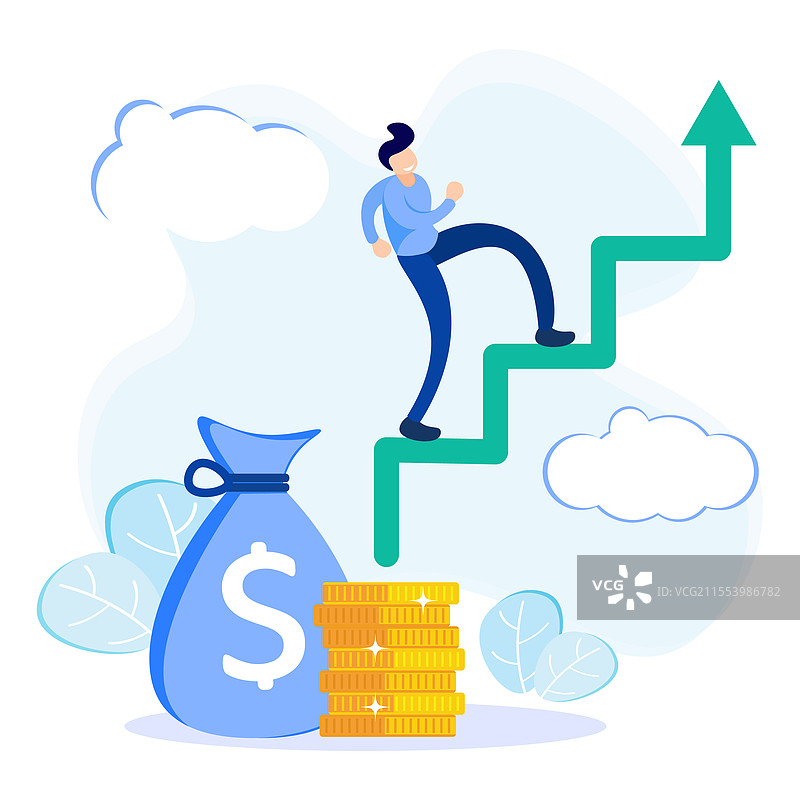 投资的卡通角色图形图片素材
