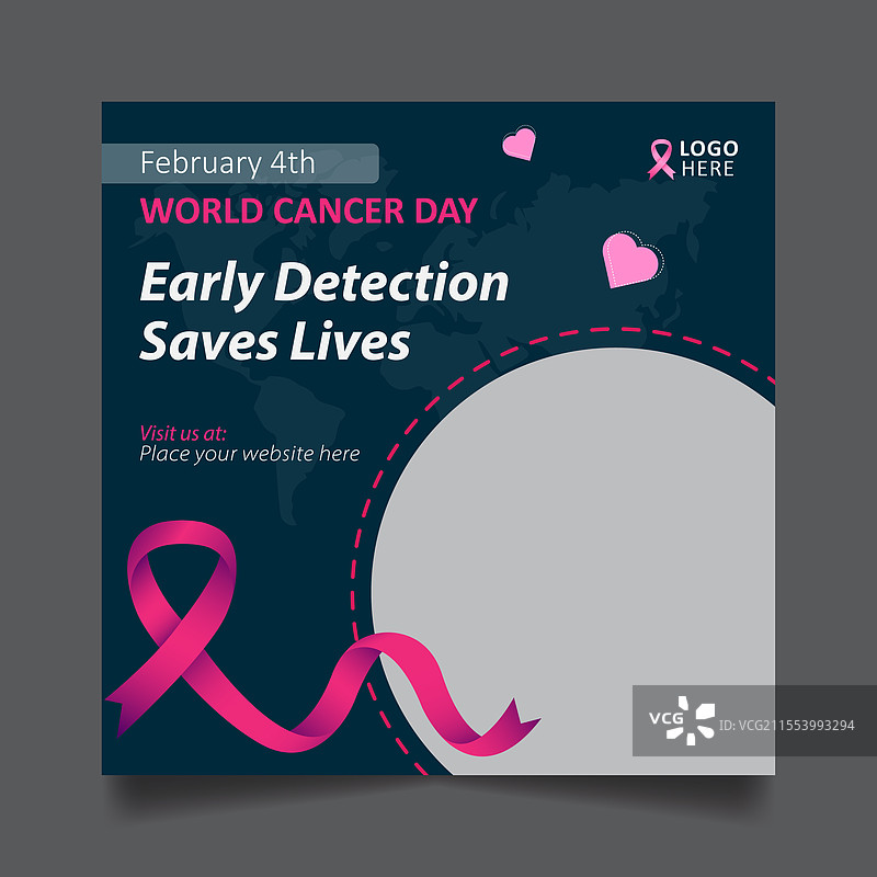 世界癌症日图片素材