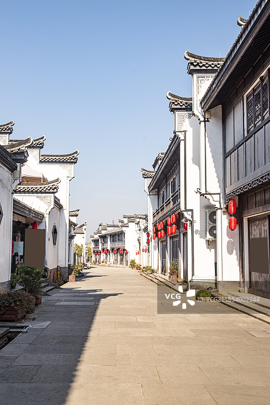 浙江省衢州龙游民居苑景区  江南民居 衢州 江南古镇  巷子 街道图片素材