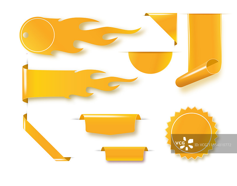 金色缎带标签金色纺织品标签图片素材
