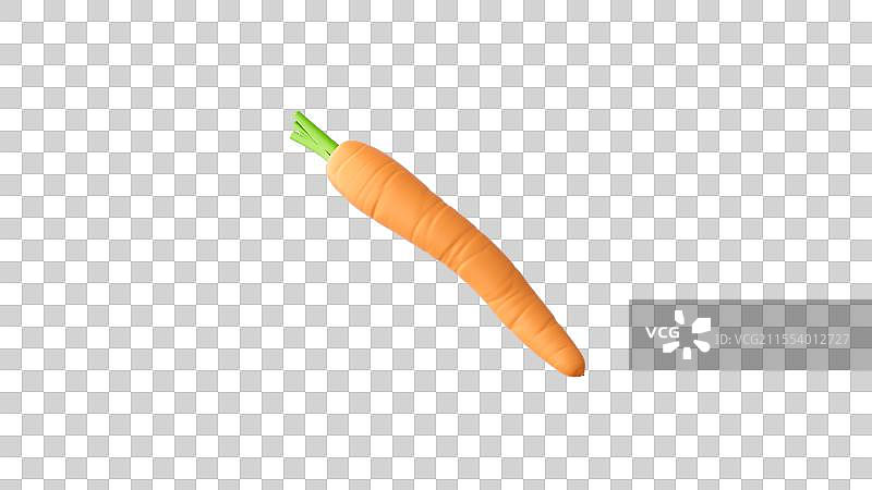 鲜亮诱人的胡萝卜 一根胡萝卜图片素材