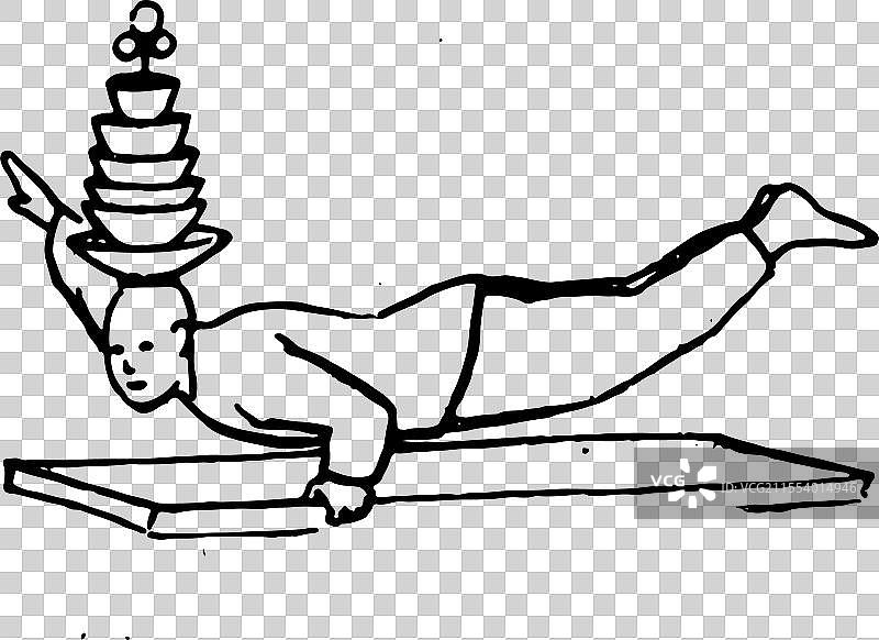 杂技 人物 简笔画图片素材
