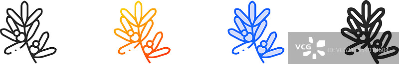 真实的黄木图标，细线性渐变蓝色图片素材