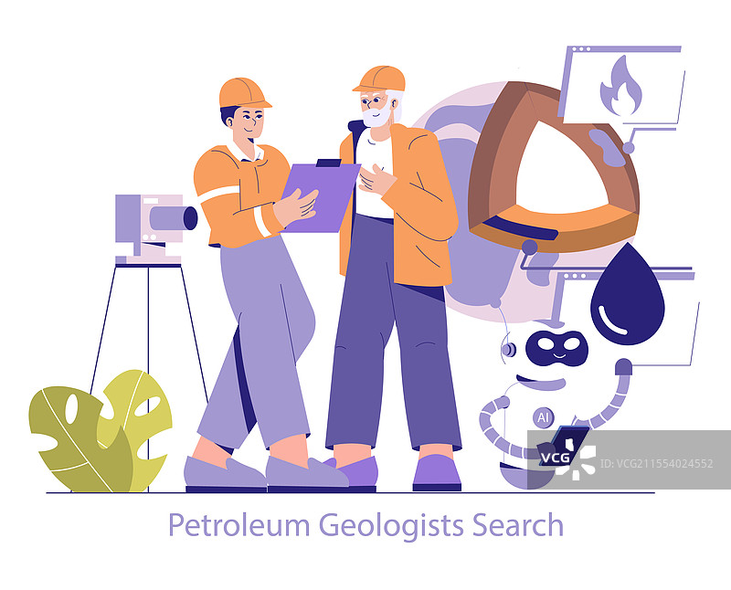 石油和天然气能源平面图图片素材