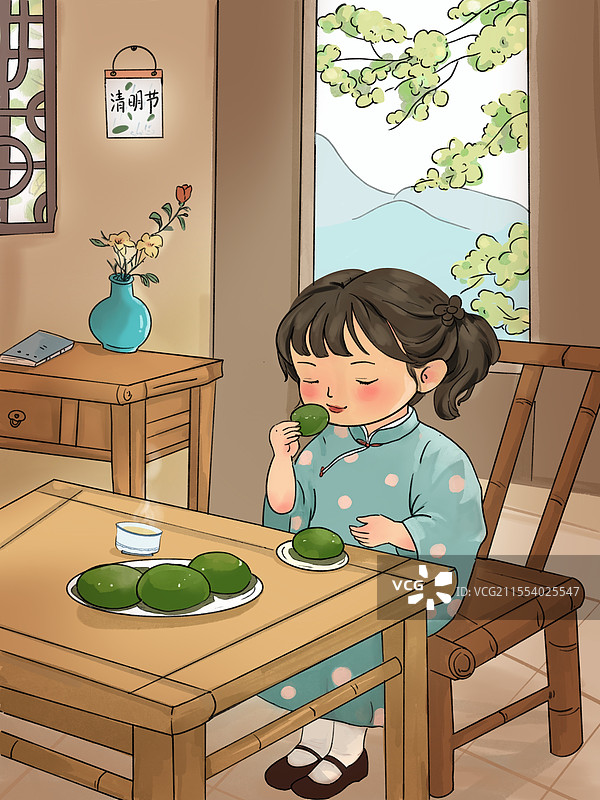 清明节插画图片素材