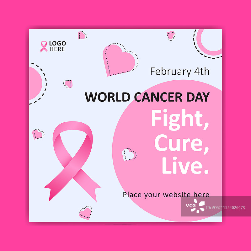 世界癌症日图片素材