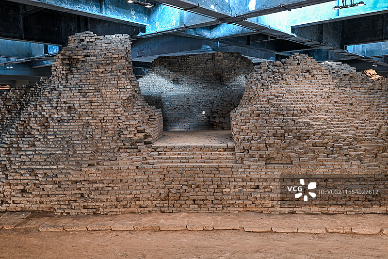 浙江省杭州市西湖风景区雷峰塔遗址景区图片素材
