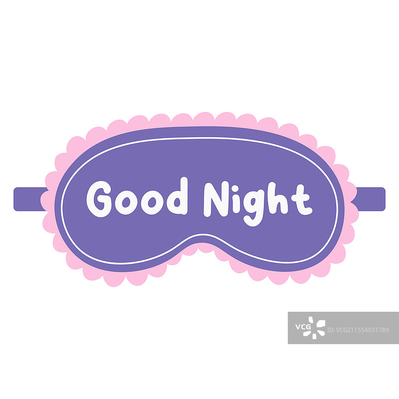带褶边的睡眠眼罩图片素材