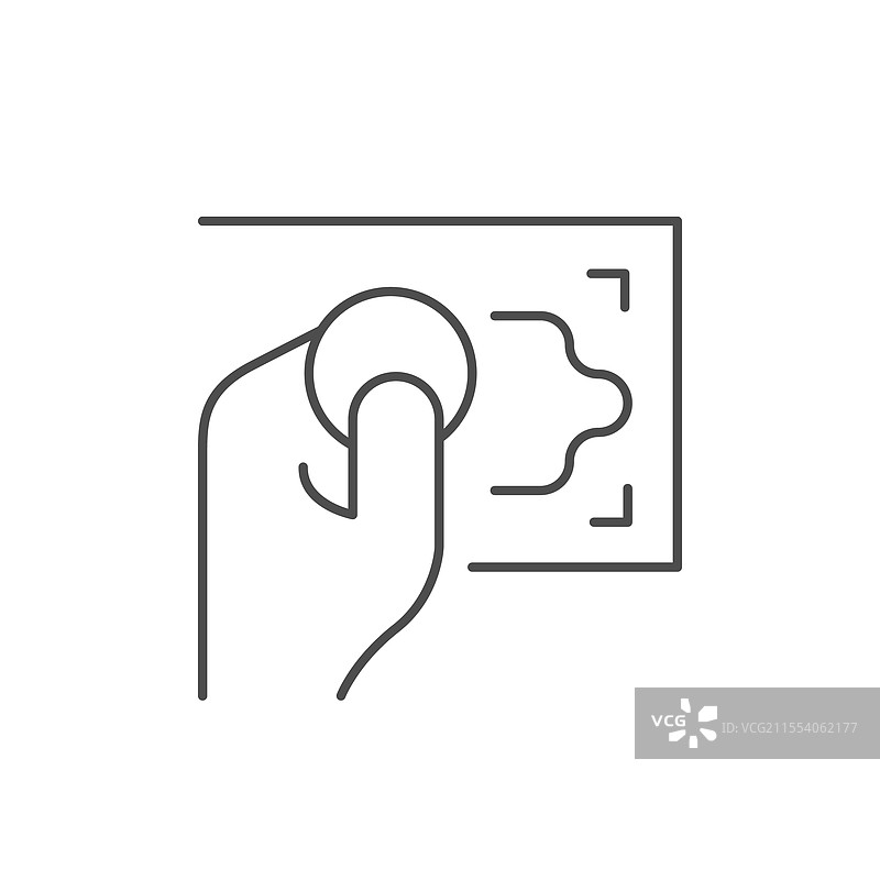 刮刮乐线条轮廓图标图片素材