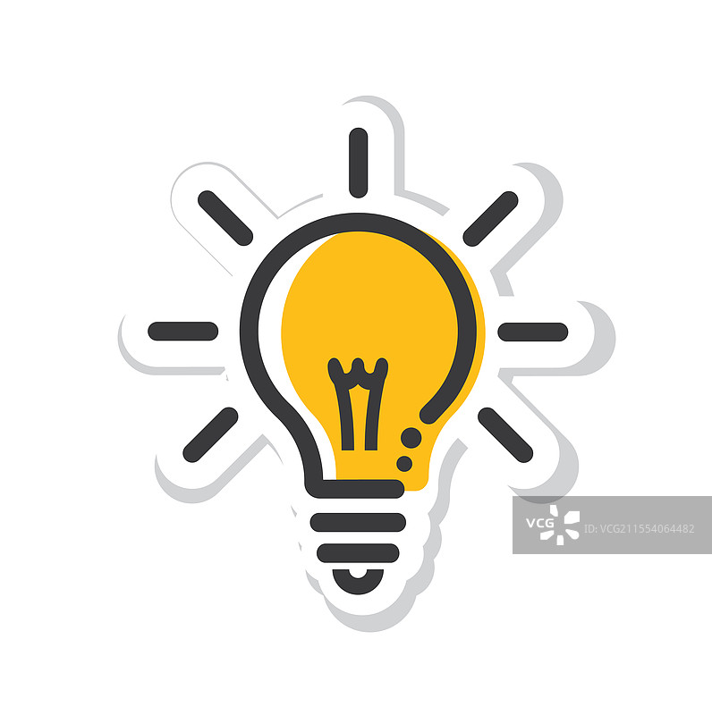 灯泡创意象征图标图片素材