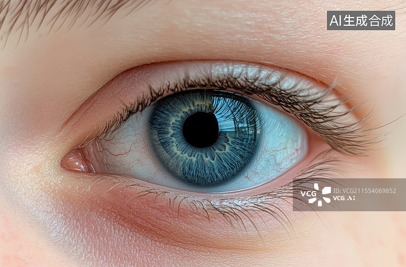 【AI数字艺术】人的眼睛特写图片素材