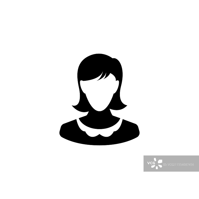女性用户的时尚头像图标图片素材