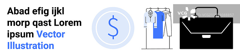 商业与时尚元素，带有美元符号图片素材