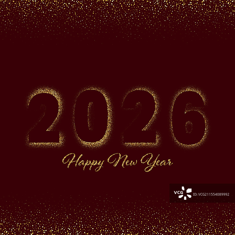 黑色背景上的金粉文字设计图片素材