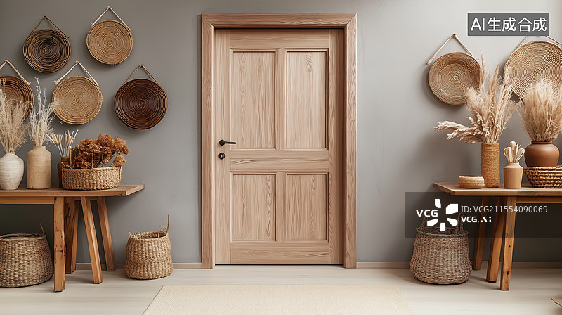【AI数字艺术】极简乡村风格家居装饰图片素材