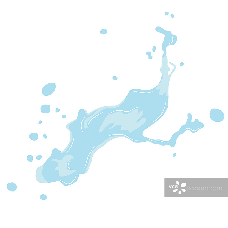 液体在表面上洒落成长滴图片素材