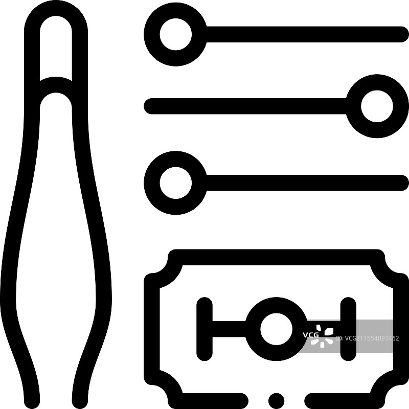 奈费尔提蒂图标，细线条风格设计，独立展示图片素材