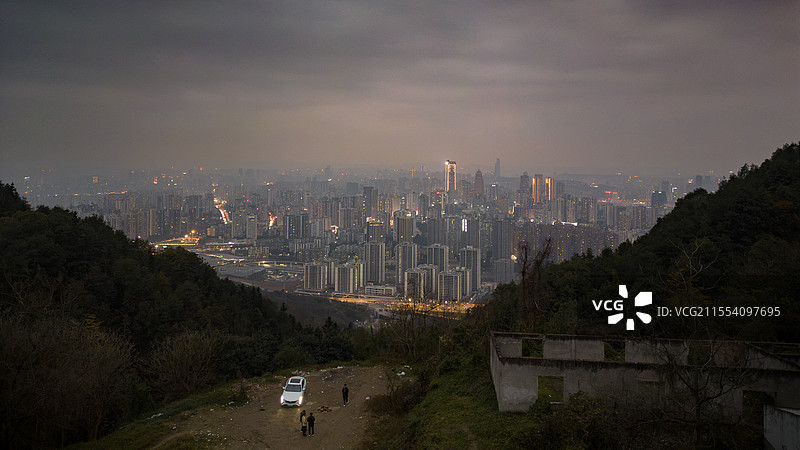 重庆壹华里夜景公园图片素材