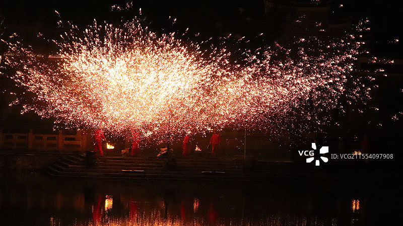打铁花图片素材