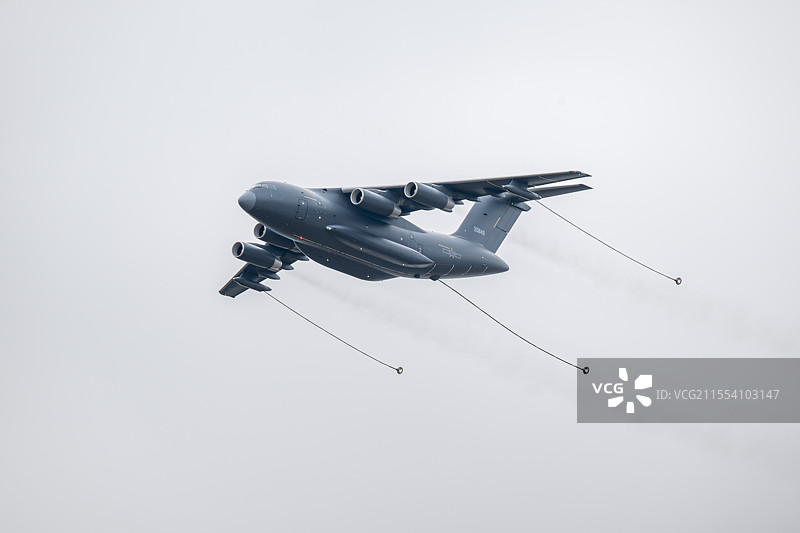 2024中国航展，运油-20空中加油机。图片素材