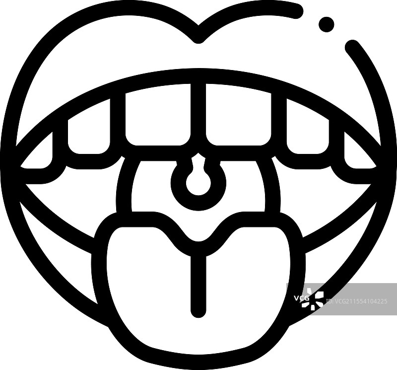 漱口水图标，细线风格设计，独立展示图片素材